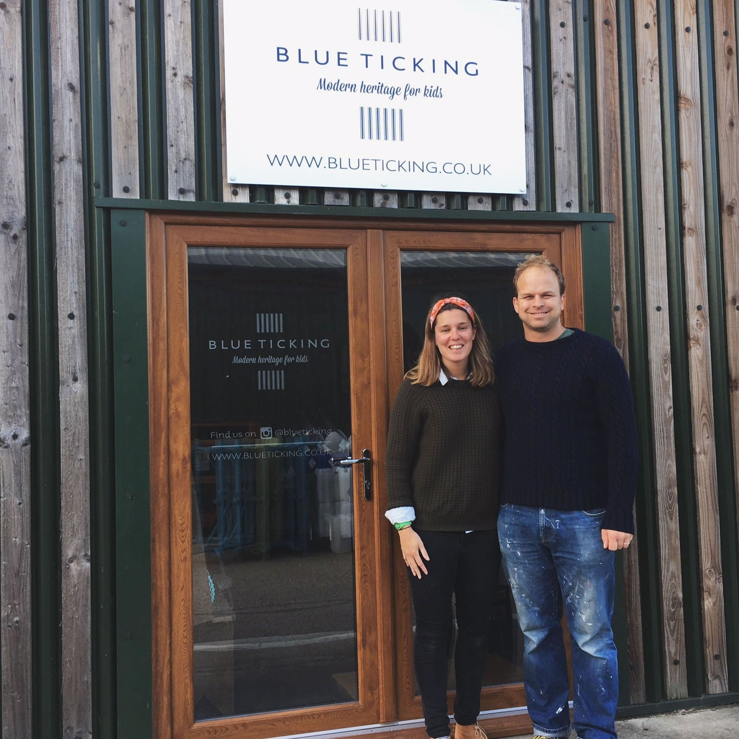 Blue Ticking has a new work space!