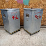 Two Tall Grundy Bins on Wheels
