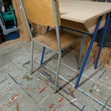 Two Metal Legged Chairs