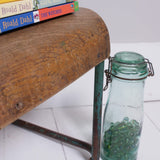 Children's Vintage Green Metal Legged Chairs