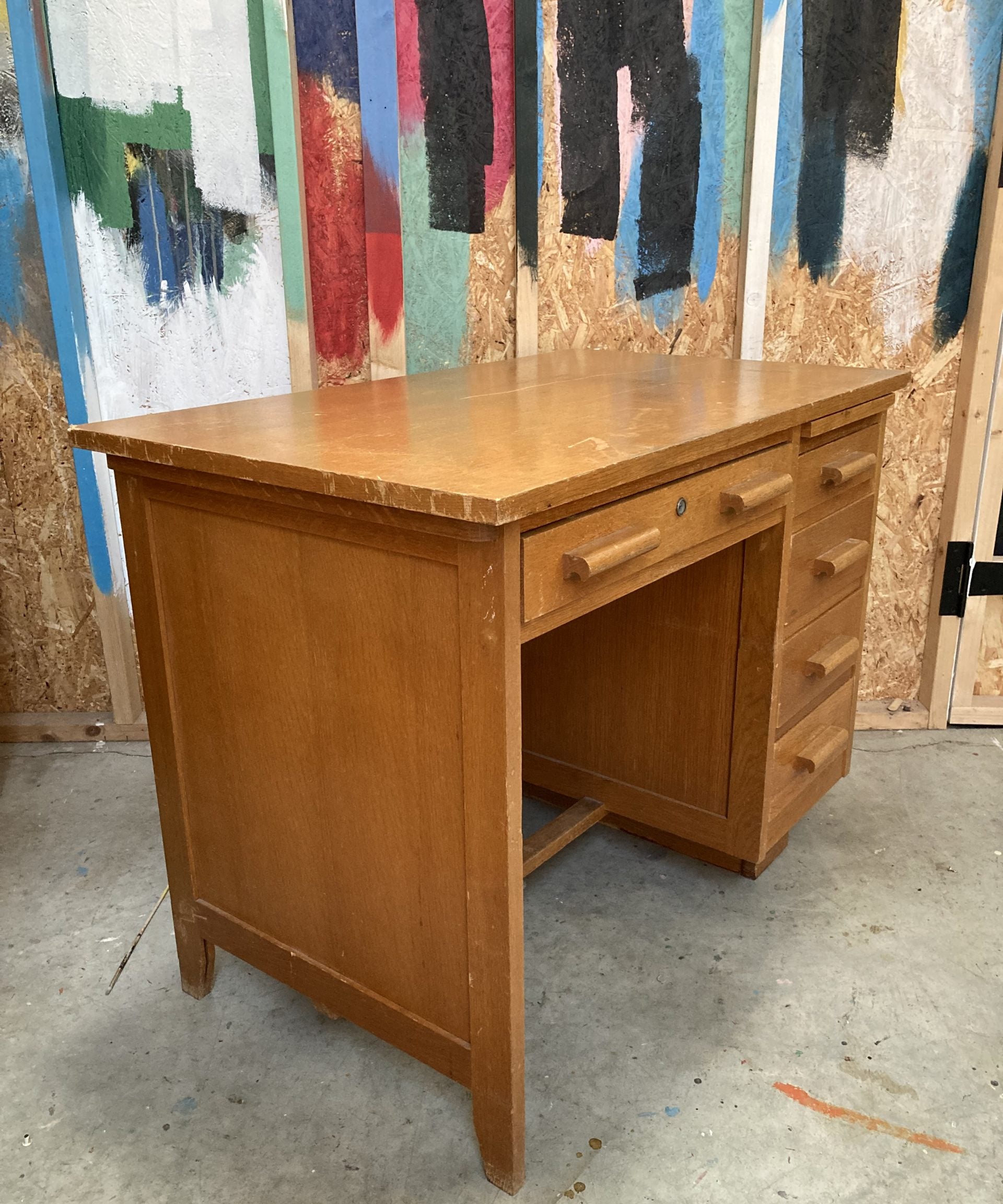 French-wooden-desk-with-drawers-1