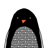 Children's Hello Penguin Print by Ingrid Petrite