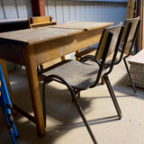 Two Metal Legged Chairs