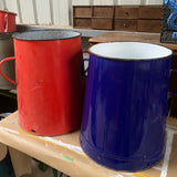 Large Blue Maggie with Blue Ticking Seat pad