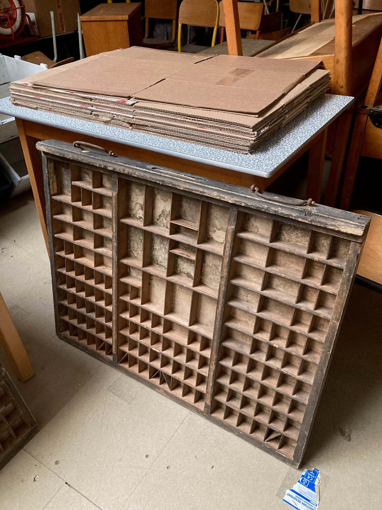 Letterpress-tray