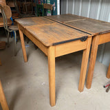 Vintage Double School Desk with Lift up Lids