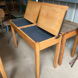 Vintage Double School Desk with Lift up Lids