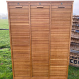 Triple French Tambour Cabinet