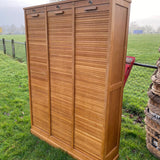 Triple French Tambour Cabinet