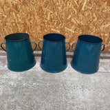 Medium Teal Maggie with Ticking Top