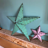Green and Pink Barn Stars