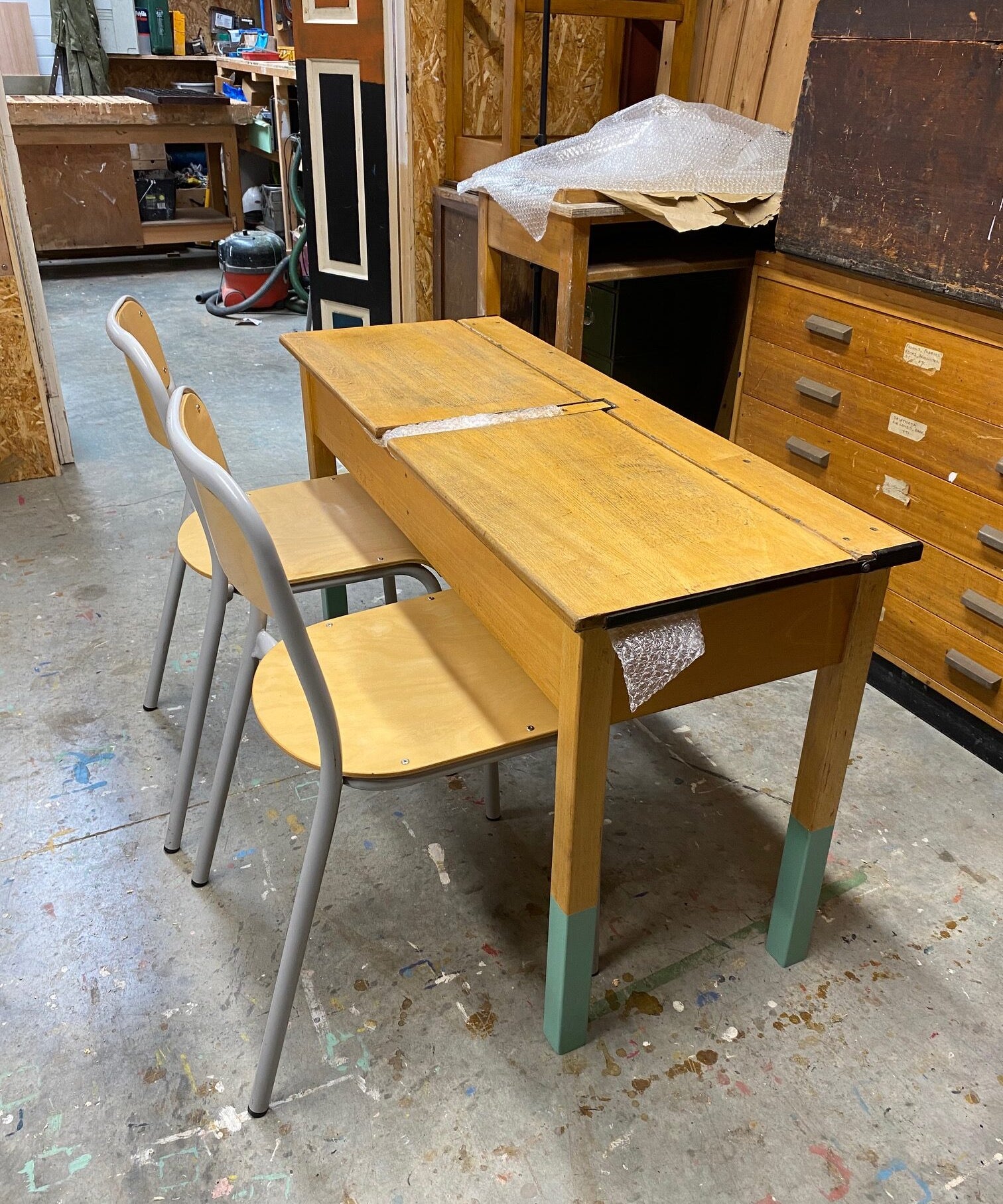 Two French Grey Chairs