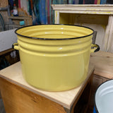 Yellow Round Maggie with Hessian Top
