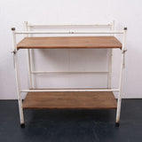 Children's Metal Framed Storage Unit with Wooden Shelves
