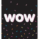 Children's Black WOW Print by Doodlemoo