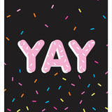 Children's Black YAY Print by Doodlemoo
