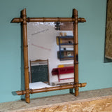 Faux Bamboo French Mirror and French Mirror