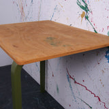 Wooden Table with Curved Legs Customised in Bancha