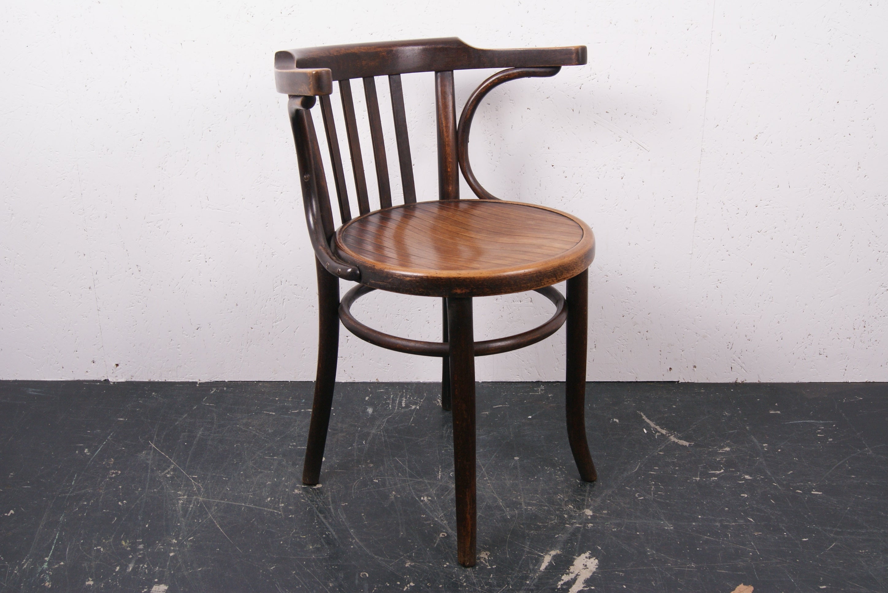 Wooden Bentwood Armed Chairs Made in Czechoslovakia