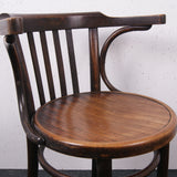 Wooden Bentwood Armed Chairs Made in Czechoslovakia