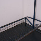 Vintage Blue Metal Coat Storage Rack
