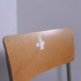 Children's Numbered Vintage Metal Legged Chair