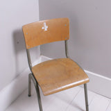 Children's Numbered Vintage Metal Legged Chair