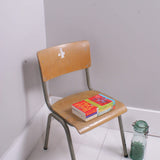 Children's Numbered Vintage Metal Legged Chair