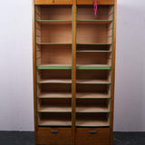 Vintage French Double Tambour Cabinet