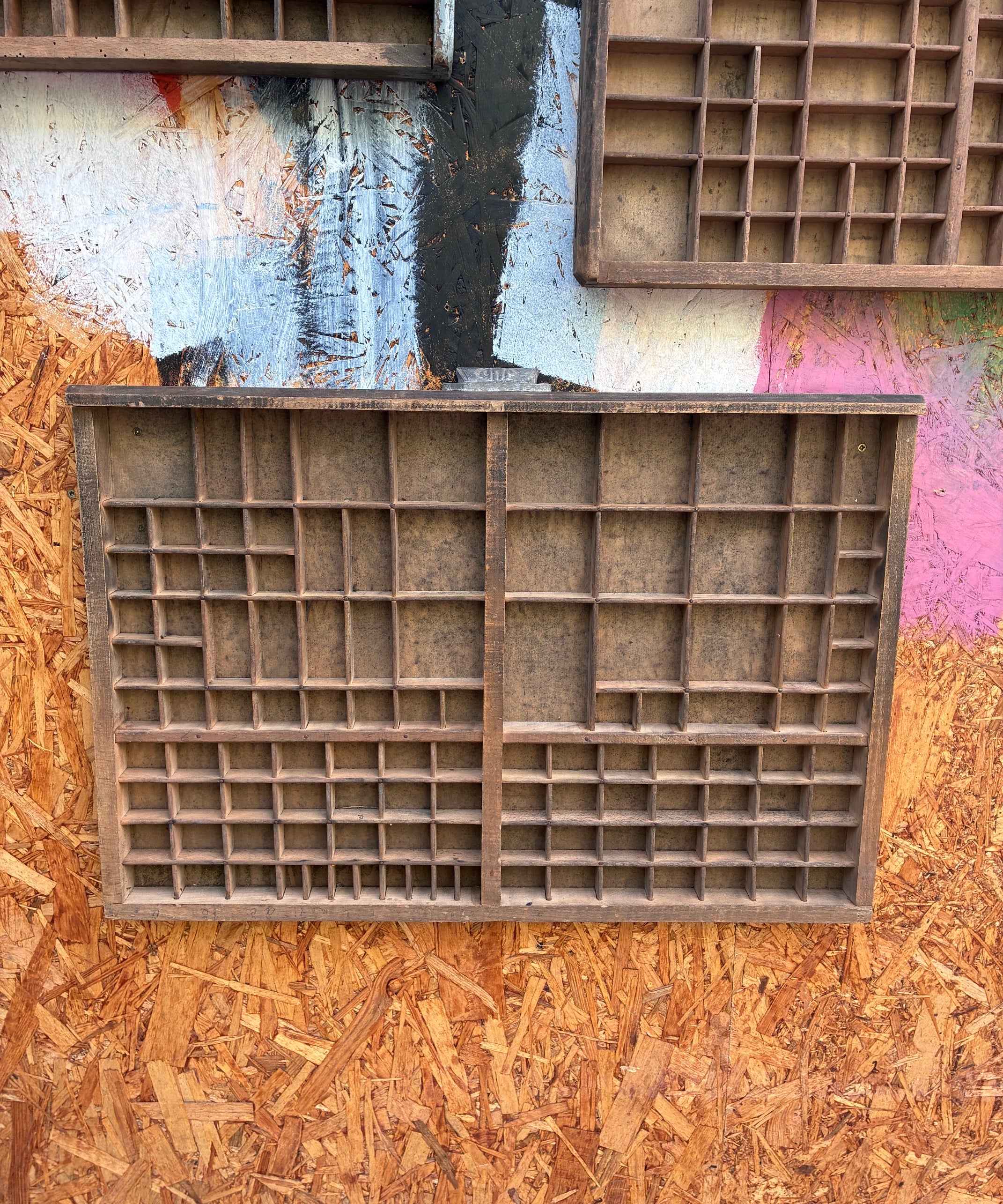 Vintage French Letterpress Trays