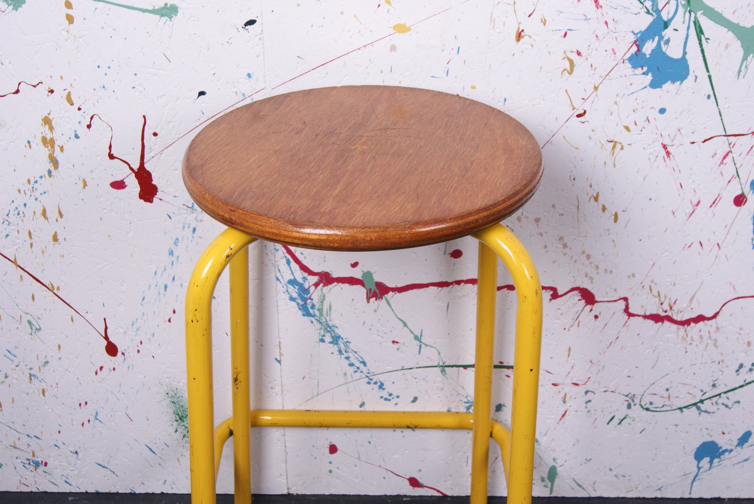 french-yellow-stool-2