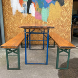 German Beer Hall Table and Benches
