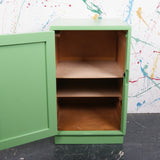 green-wooden-locker-