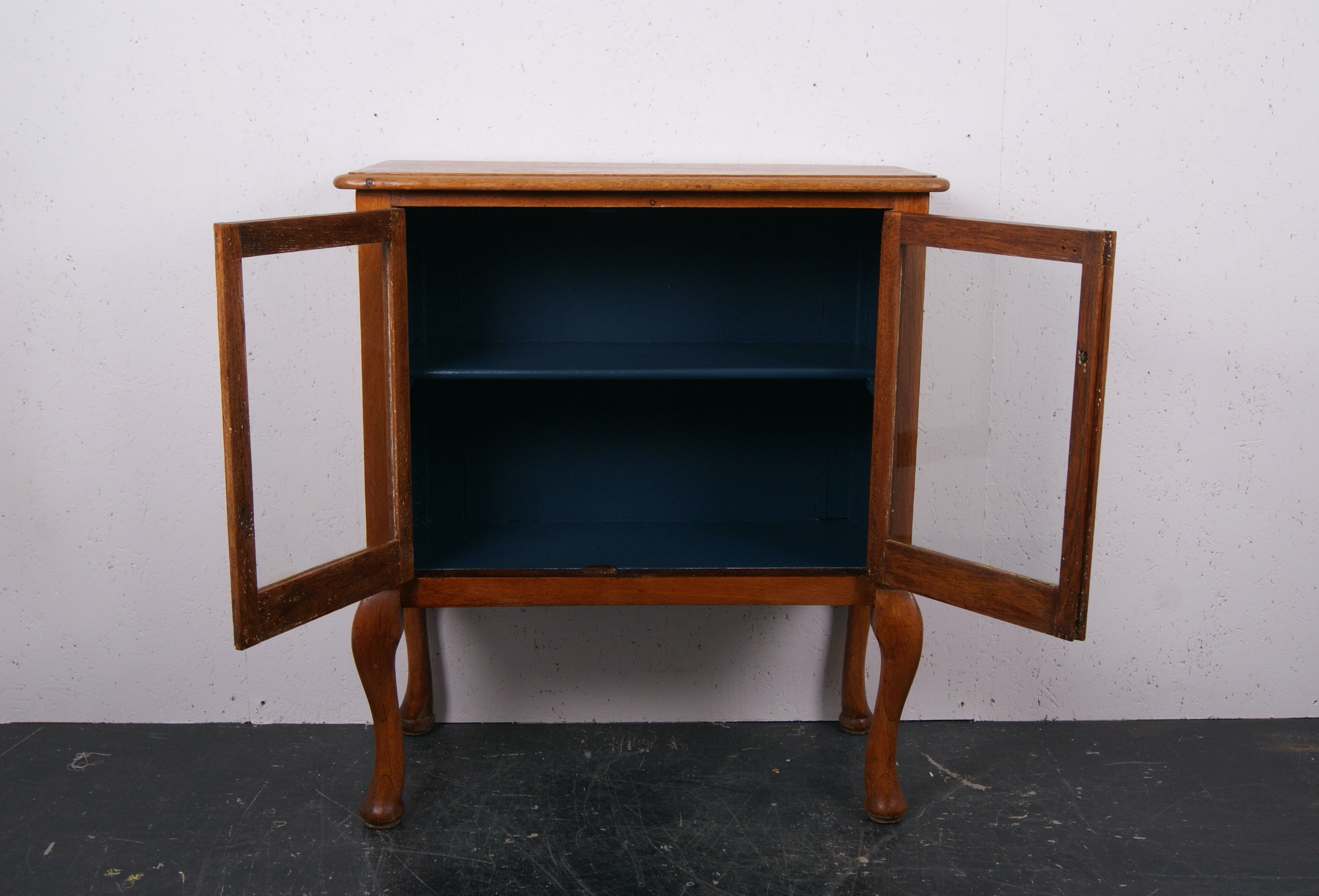 Glass Cabinet Customised in Hague Blue
