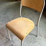 Wooden Lift up Lid Desk and Grey Chair