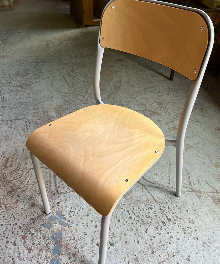Wooden Lift up Lid Desk and Grey Chair