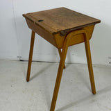 Children's Single Wooden School Desk