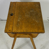Children's Single Wooden School Desk