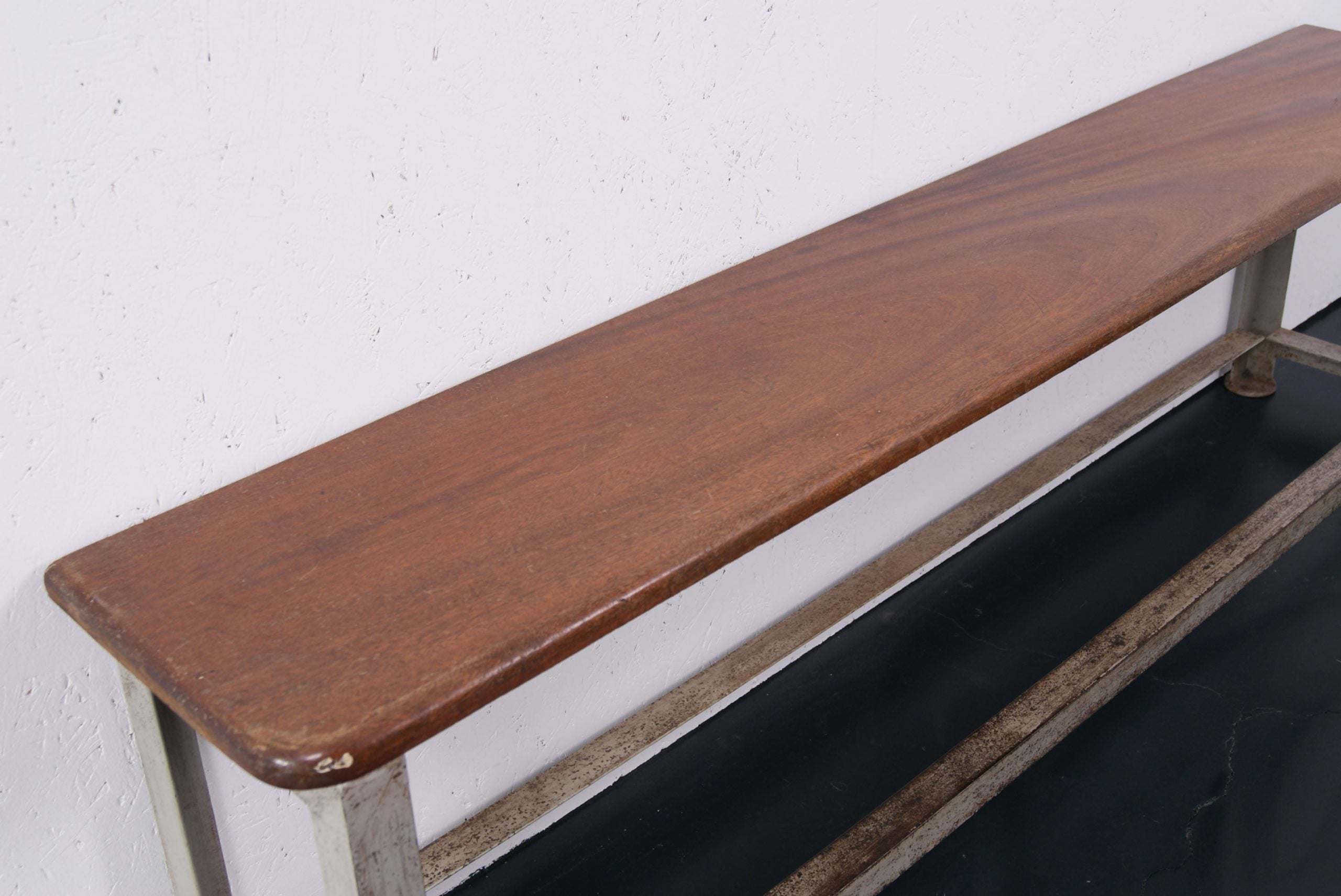Children's Vintage Metal legged Bench with Wooden Top