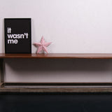 Children's Black It Wasn't Me Print by Gayle Mansfield
