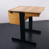 Children's Esavian Wooden Single School Desk  with Half Lift up Lid and Painted Legs