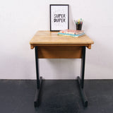 Children's Esavian Wooden Single School Desk  with Half Lift up Lid and Painted Legs
