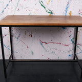 Children's School Lab Bench with Black Metal Frame