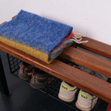 Children's Black Metal Bench with Shoe Storage