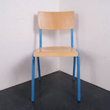 Children's Turquoise Metal Legged Chairs