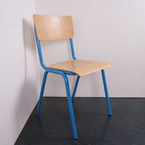 Children's Turquoise Metal Legged Chairs