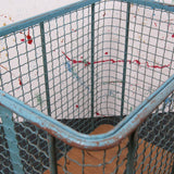 Children's French Blue Metal Storage Trolley