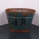 Children's Blue Metal Basket from Portugal