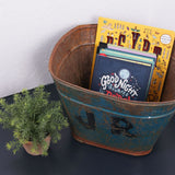 Children's Blue Metal Basket from Portugal