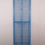 Children's Blue Double Metal Locker with Four Compartments